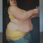 Belly Dancer by Carolina Arcos, acrylic on canvas, 180 by 160 cm