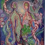 Evolution by Carolina Arcos, acrylic on canvas, 100 by 80 cm