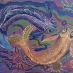 Fish by Carolina Arcos, acrylic on canvas