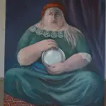 Fortune Teller by Carolina Arcos, acrylic on canvas, 170 by 150 cm