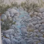 The Stream by Carolina Arcos, acrylic on canvas