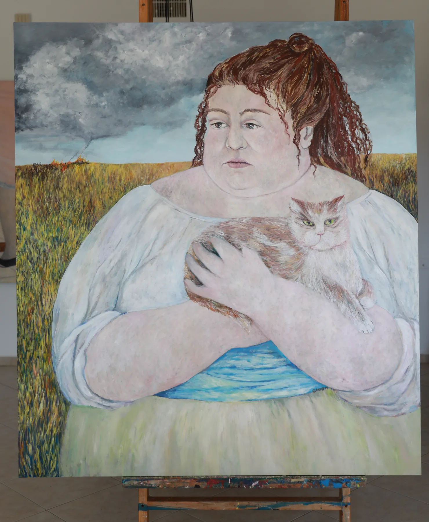 You are currently viewing Woman with a Cat